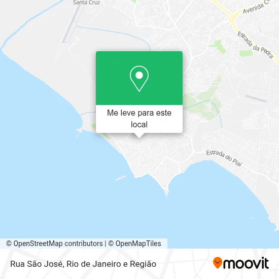 Rua São José mapa