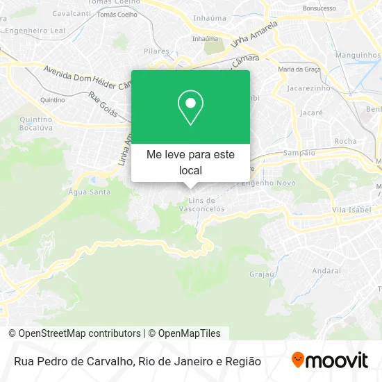 Rua Pedro de Carvalho mapa