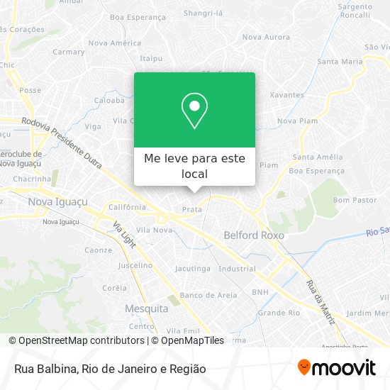 Rua Balbina mapa