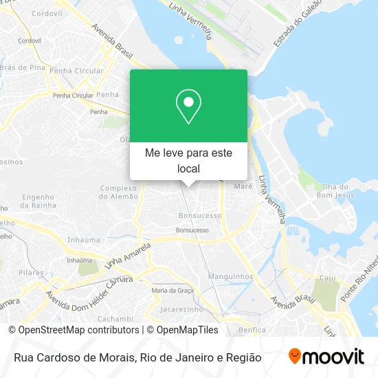 Rua Cardoso de Morais mapa