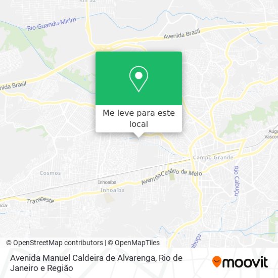 Avenida Manuel Caldeira de Alvarenga mapa