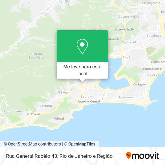 Rua General Rabêlo 43 mapa