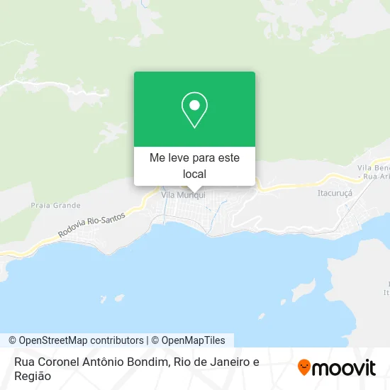 Rua Coronel Antônio Bondim mapa