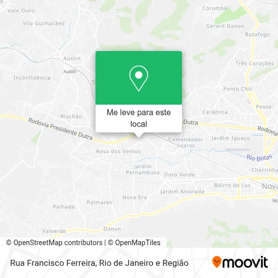 Rua Francisco Ferreira mapa