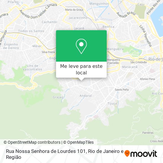 Rua Nossa Senhora de Lourdes 101 mapa