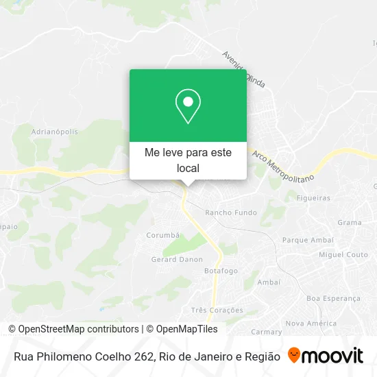 Rua Philomeno Coelho 262 mapa
