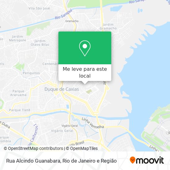 Rua Alcindo Guanabara mapa