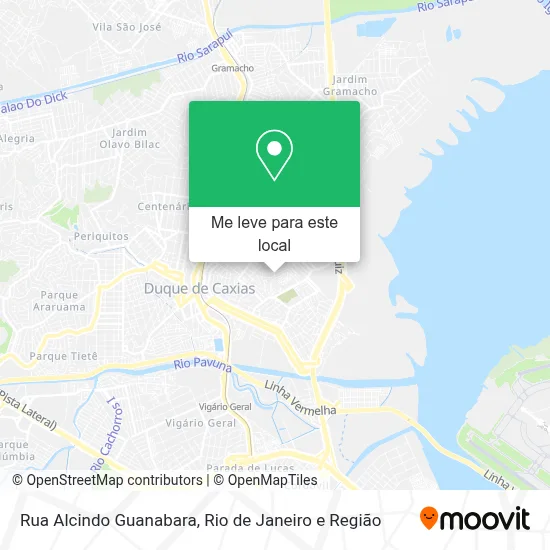 Rua Alcindo Guanabara mapa