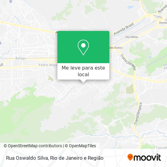 Rua Oswaldo Silva mapa