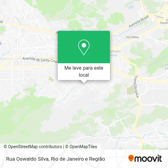 Rua Oswaldo Silva mapa