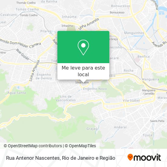 Rua Antenor Nascentes mapa
