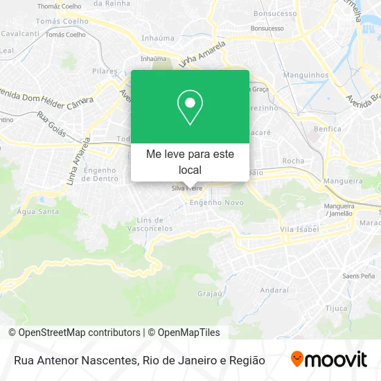 Rua Antenor Nascentes mapa