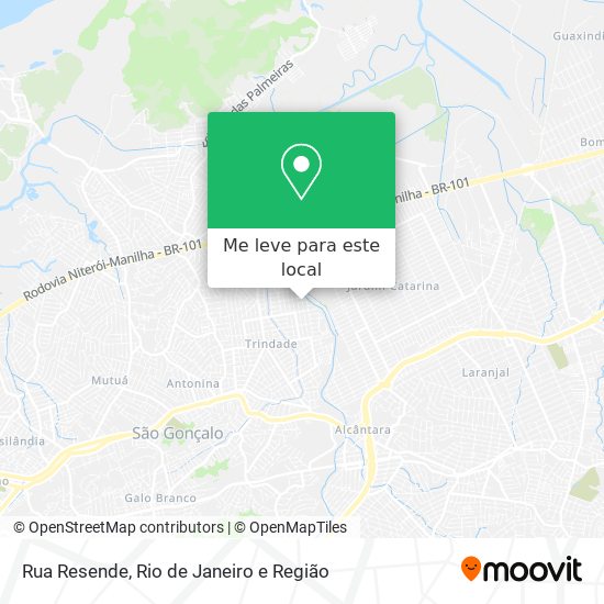 Rua Resende mapa