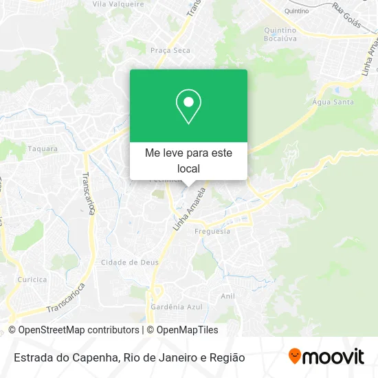 Estrada do Capenha mapa