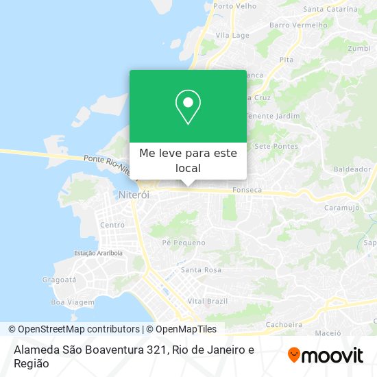 Alameda São Boaventura 321 mapa