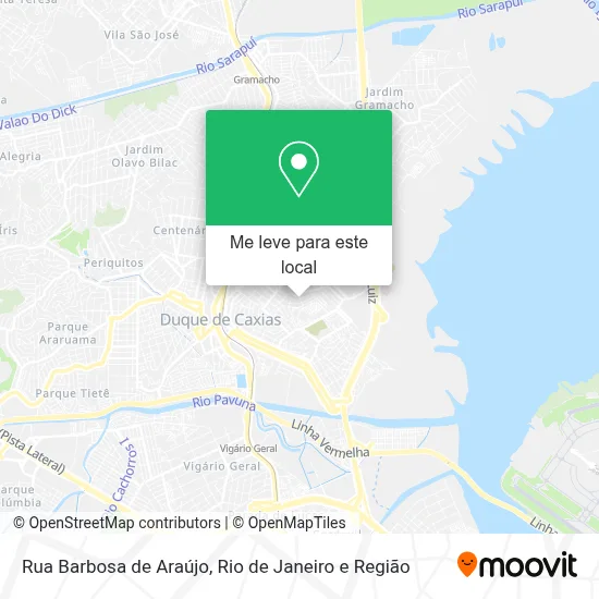 Rua Barbosa de Araújo mapa
