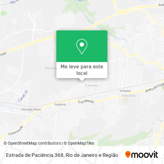 Estrada de Paciência 368 mapa