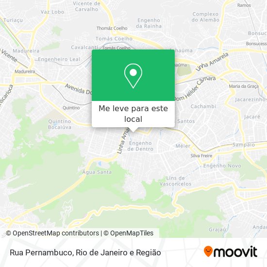 Rua Pernambuco mapa