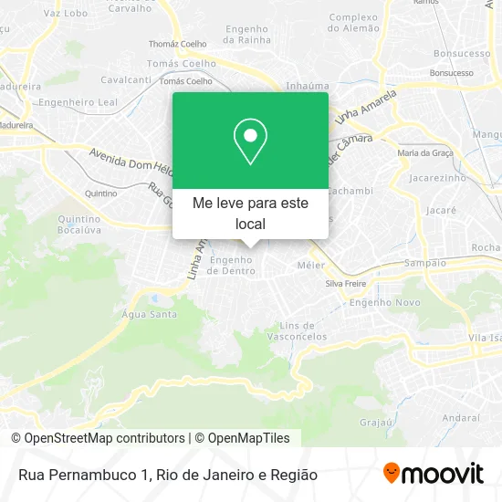 Rua Pernambuco 1 mapa