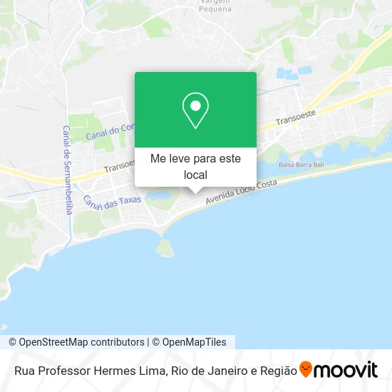 Rua Professor Hermes Lima mapa