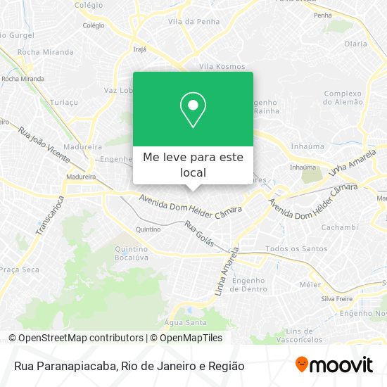 Rua Paranapiacaba mapa