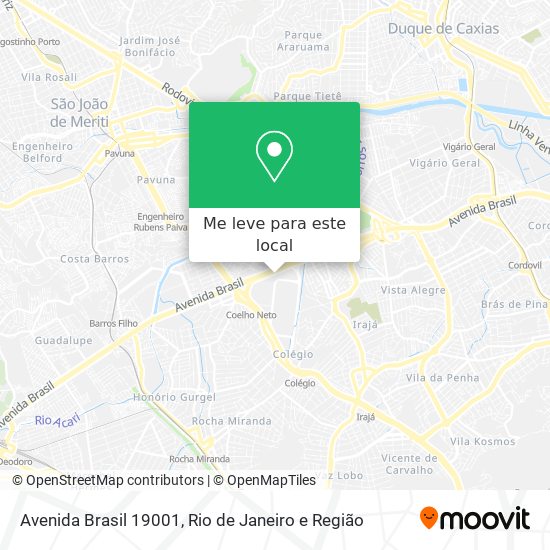 Avenida Brasil 19001 mapa