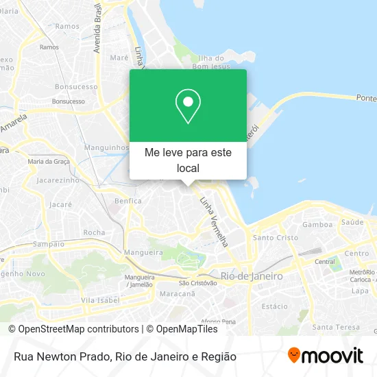 Rua Newton Prado mapa