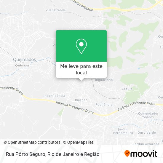 Rua Pôrto Seguro mapa