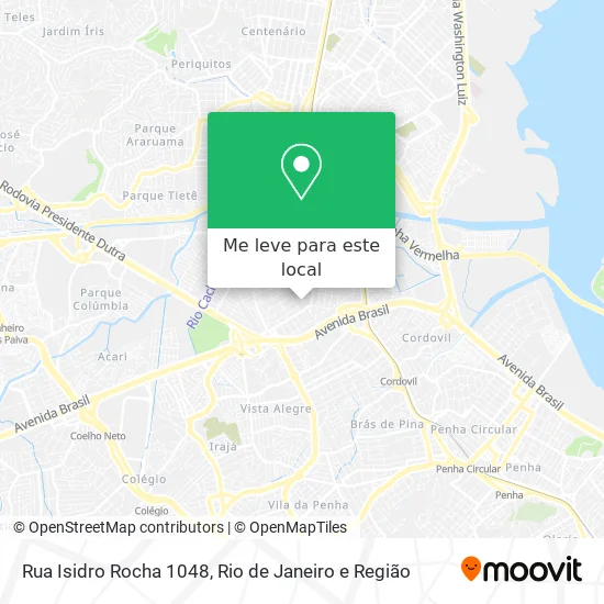 Rua Isidro Rocha 1048 mapa