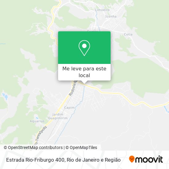 Estrada Rio-Friburgo 400 mapa