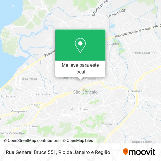 Rua General Bruce 551 mapa