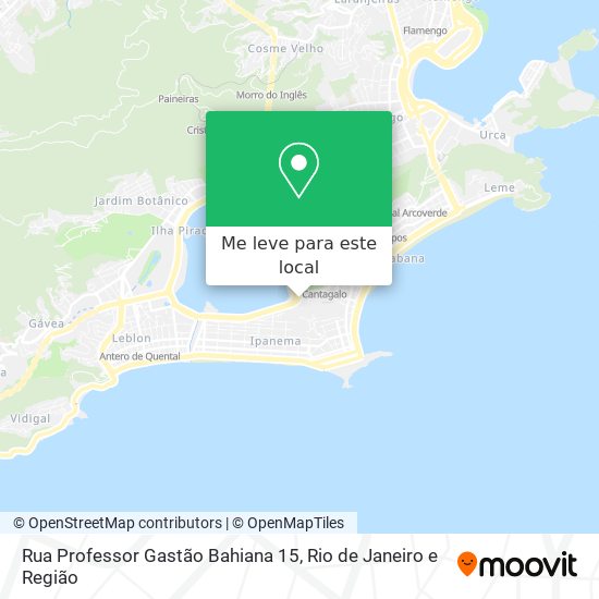 Rua Professor Gastão Bahiana 15 mapa