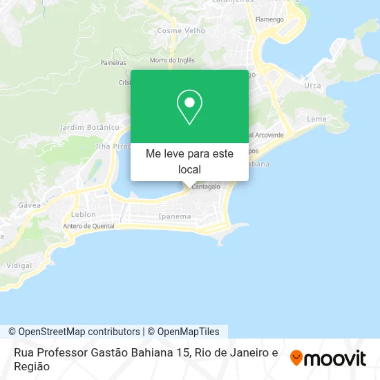 Rua Professor Gastão Bahiana 15 mapa