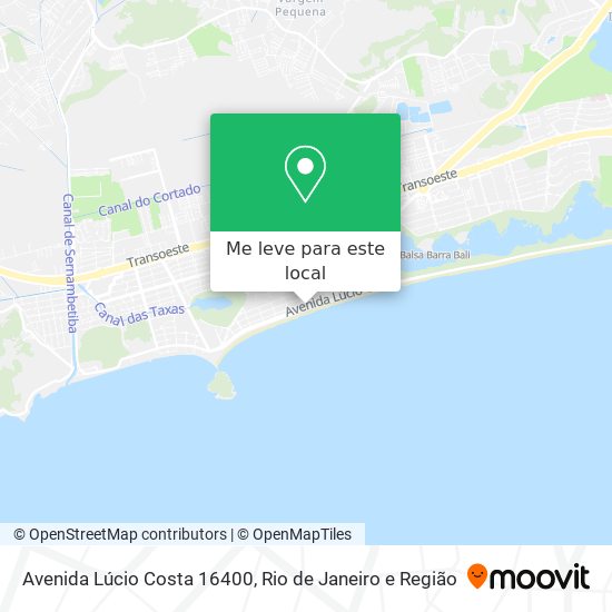 Avenida Lúcio Costa 16400 mapa