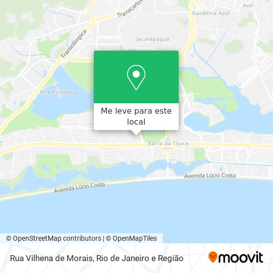 Rua Vilhena de Morais mapa