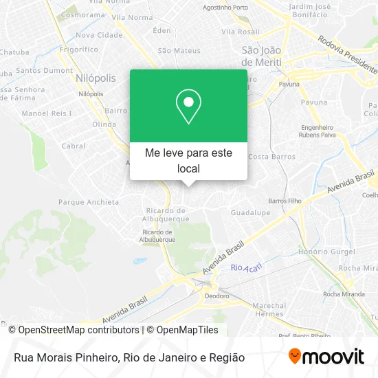 Rua Morais Pinheiro mapa