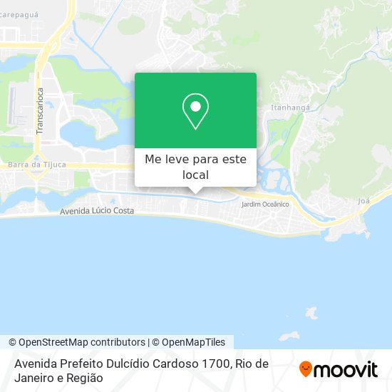 Avenida Prefeito Dulcídio Cardoso 1700 mapa
