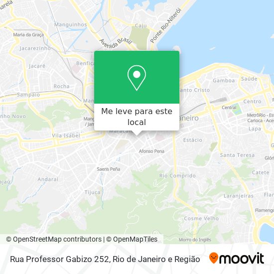 Rua Professor Gabizo 252 mapa