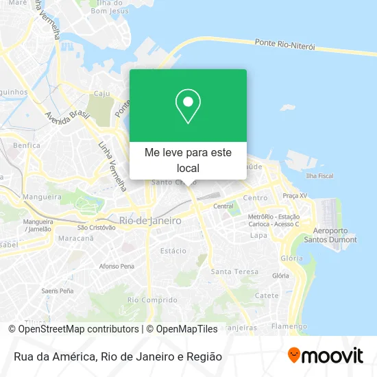 Rua da América mapa