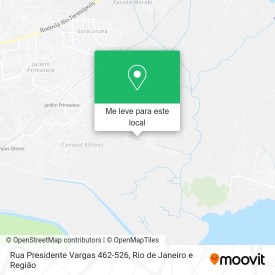 Rua Presidente Vargas 462-526 mapa