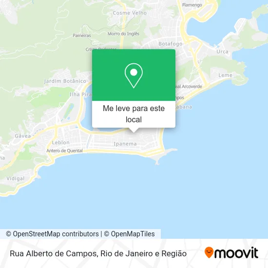 Rua Alberto de Campos mapa