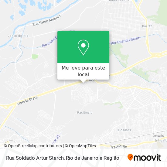 Rua Soldado Artur Starch mapa