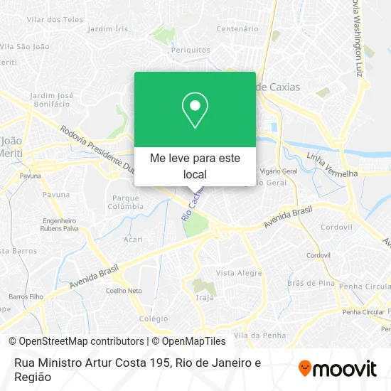 Rua Ministro Artur Costa 195 mapa