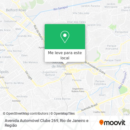 Avenida Automóvel Clube 269 mapa
