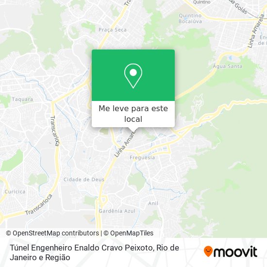 Túnel Engenheiro Enaldo Cravo Peixoto mapa