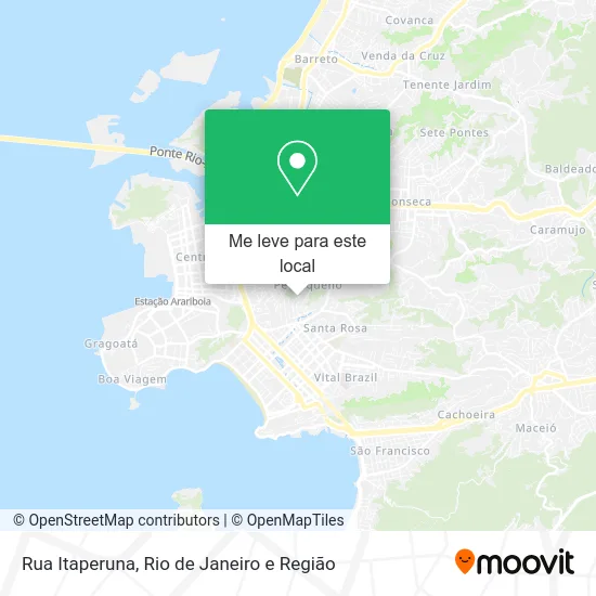 Rua Itaperuna mapa