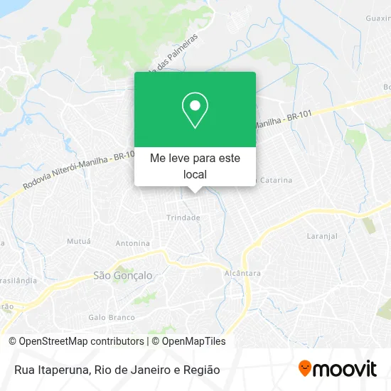 Rua Itaperuna mapa