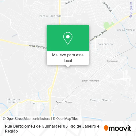 Rua Bartolomeu de Guimarães 85 mapa