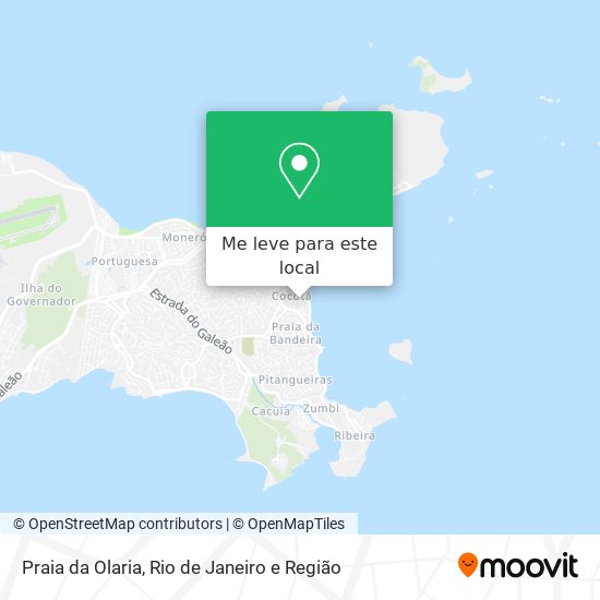 Praia da Olaria mapa