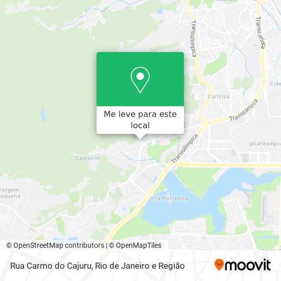 Rua Carmo do Cajuru mapa
